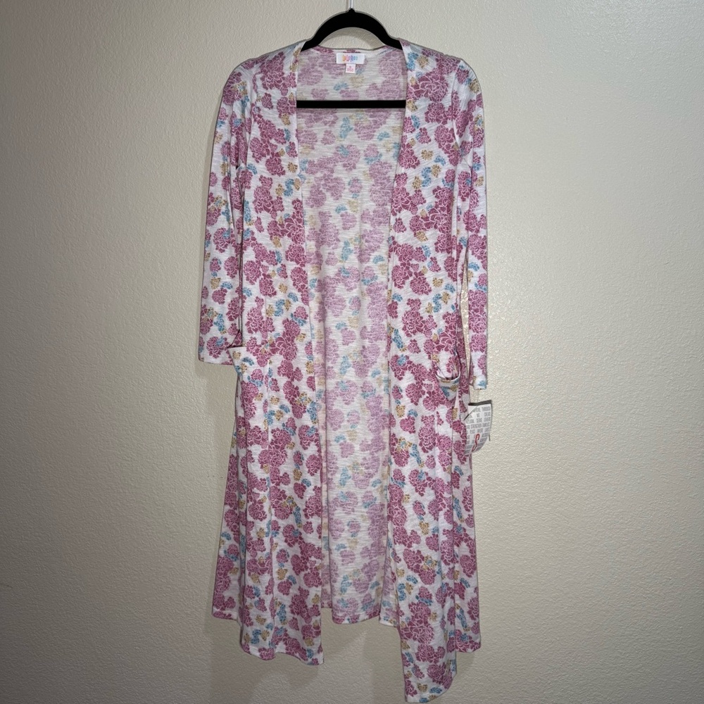 🩵 2/$20 LuLaRoe - Sarah - Floral Long Cardigan - NWT - Size Small